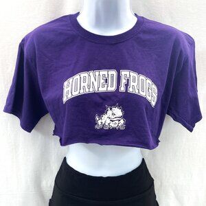 Purple TCU Crop Top - Size XL